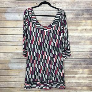 Diane Von Furstenberg 6 Silk Knit Shift Dress B38